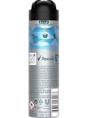 Al-Kar Ticaret Rexona Men Thermocool Erkek Sprey Deodorant Menthol & Blue Lavender 150 ml (3 Paketi)
