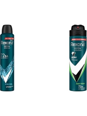 Al-Kar Ticaret Rexona Men Erkek Sprey Deodorant Xtra 72 Saat Kesintisiz Üstün Koruma 200 Ml(1) Rexona Men Erkek Sprey Deodorant Natural Fresh Mint 72 Saat Kesintisiz Üstün Koruma 150 Ml(2)