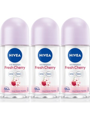 Al-Kar Ticaret Kadın Roll On Deodorant Fresh Cherry 48 Saat Koruma 50MLX3