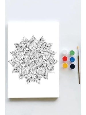 Mabelme (PSTER21644) Mandala Tuval Kanvas Tablo Boyama Hobi Seti 3 (40X60CM)