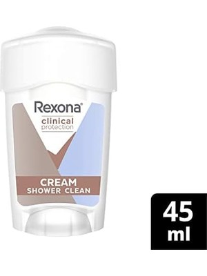 Al-Kar Ticaret Rexona Clinical Protection Kadın Stick Deodorant Shower Clean 45 ml (6 Paketi)