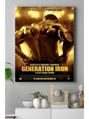 Mabelme (PSTER16075) Generation Vücut Geliştirme Body Building Fitness Kanvas Tablo 30 x 40