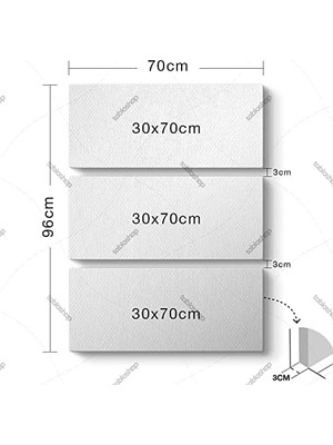 Mabelme Akışkan Tablo 70 x 96-3 Parçalı