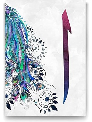 Mabelme Harfi Kanvas Tablosu - 40X60CM