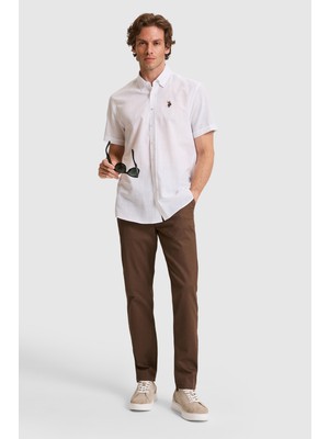 U.s. Polo Assn. Erkek Kahverengi Pantolon (Kanvas-Chino) 50322310-VR029