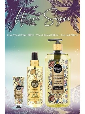Al-Kar Ticaret Warm Sugar Vücut Spreyi 250 Ml, Duş Jeli 750 ml ve Krem 50 ml