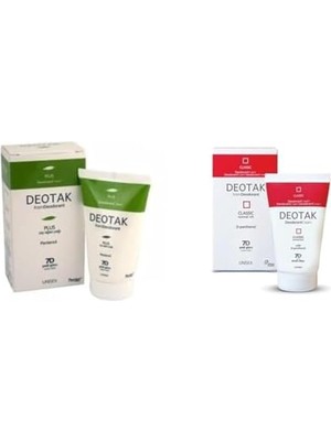 Al-Kar Ticaret Deotak Plus Krem Deodorant 35 ml 1 Paket(1 x 35 Ml) x Normal Ciltler Için Klasik Krem Deodorant (35 Ml)