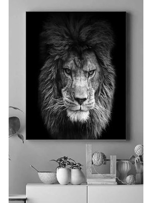 Mabelme (PSTER14996) Aslan Motivasyon Kanvas Tablo 3 40 x 60