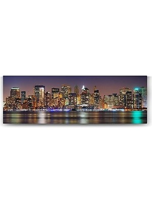 Mabelme New York Şehir Panorama Tablosu - 150X50CM