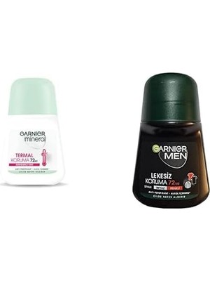 Al-Kar Ticaret Mineral Termal Koruma Roll-On Deodorant + Men Lekesiz Koruma Roll-On Deodorant