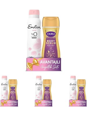 Al-Kar Ticaret Emotion Deodorant 150 ml + Duş Jeli 250 ml (4 Paketi)