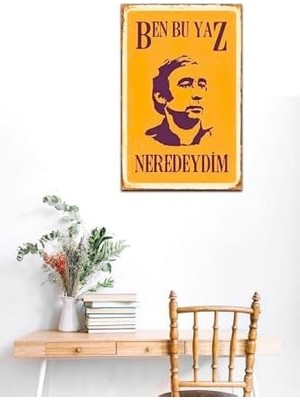 Mabelme Kuşe Kağıt Duvar Posteri Ben Bu Yaz Neredeydim Şener Şen Retro DRTR0010