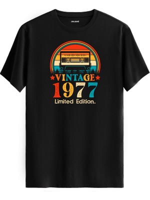 Colermi Vintage Tişört – 1977 Mixtape Kaset Tasarımı