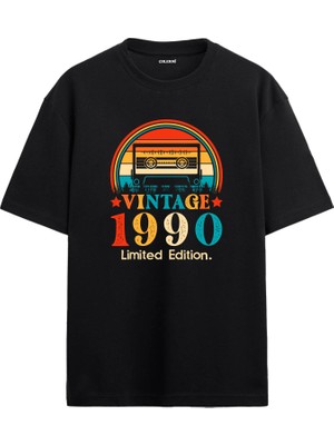 Colermi 1990 Mixtape Yuvarlak Yaka Oversize Vintage Tişört