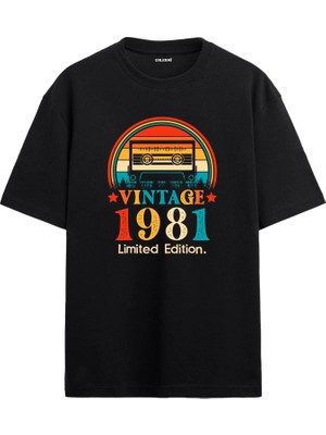 Colermi 1981 Mixtape Yuvarlak Yaka Oversize Vintage Tişört