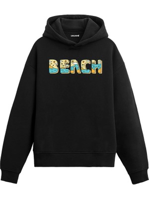 Colermi Plaj Deniz Temalı Hoodie —