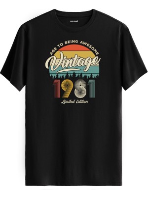 Colermi Vintage Tişört- 1981 Nostalji