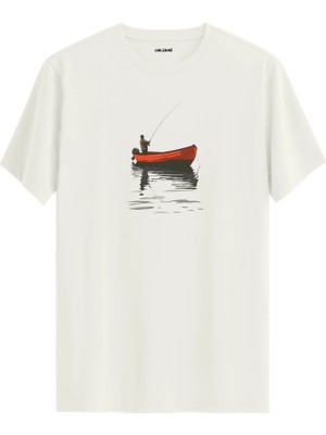Colermi Fisherman Boat Baskılı Tişört