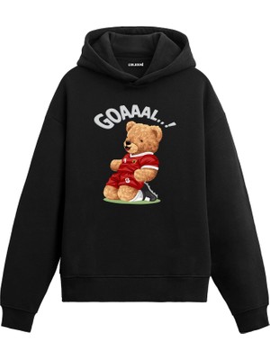 Colermi Golcü Ayıcık Baskılı Hoodie —
