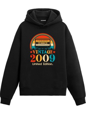 Colermi 2009 Vintage Hoodie Kaset Tasarım —