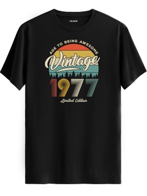 Colermi Vintage Tişört- 1977 Nostalji