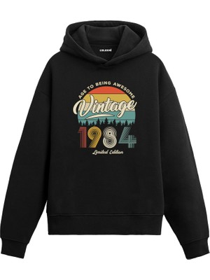 Colermi 1984 Vintage Hoodie – Nostalji Tasarım —