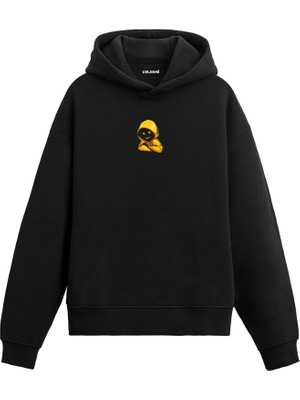 Colermi Kapüşonlu Karakter Baskılı Hoodie —