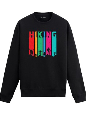 Colermi Hiking Temalı Tasarım Sweatshirt —