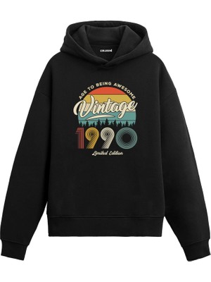 Colermi 1990 Vintage Hoodie – Nostalji Tasarım —