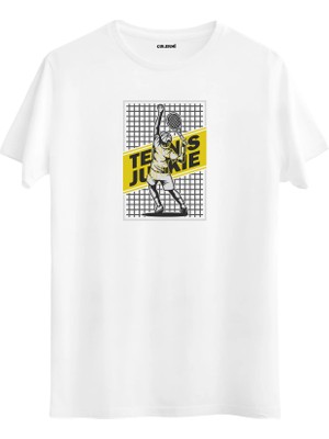 Colermi Tennis Junkie Baskılı Unisex Tişört