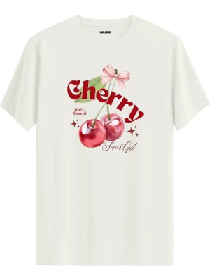 Colermi Cherry Sweet Girl Baskılı Tişört