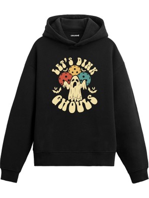 Colermi Let’s Drink Ghouls Baskılı Hoodie —