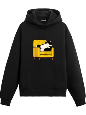 Colermi Retro Koltuk Keyfi Tasarımlı Hoodie —