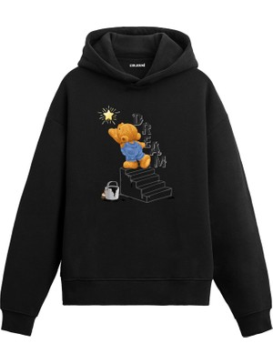 Colermi Rüya Ayıcığı Baskılı Hoodie —