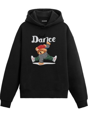 Colermi Break Dance Ayıcık Baskılı Hoodie —