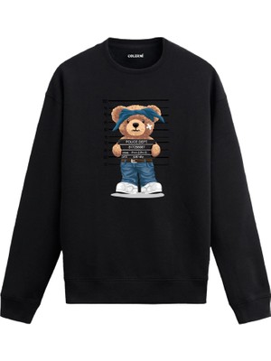 Colermi Mugshot Ayıcık Tasarımlı Sweatshirt —