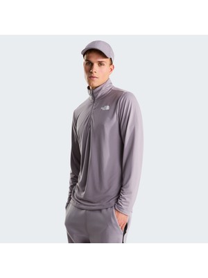 The North Face M 24/7 1/4 Zıp Tee Erkek Gri Sweatshirt NF0A8949G7O1