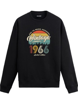 Colermi 1966 Vintage Sweatshirt Nostalji Tasarım —