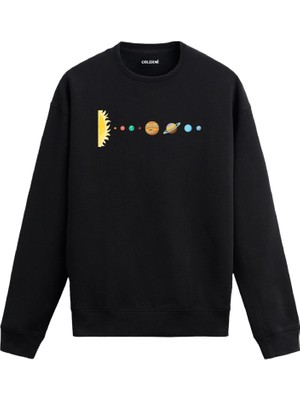 Colermi Güneş Sistemi Temalı Sweatshirt —
