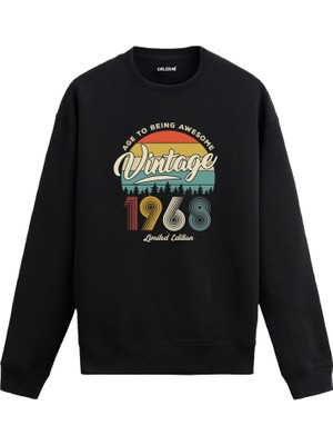 Colermi 1968 Vintage Sweatshirt Nostalji Tasarım —