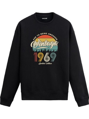 Colermi 1969 Vintage Sweatshirt Nostalji Tasarım —