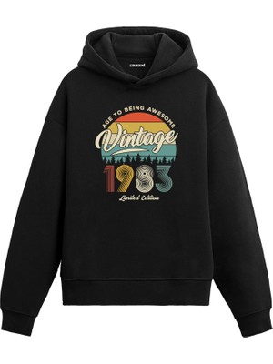 Colermi 1983 Vintage Hoodie – Nostalji Tasarım —