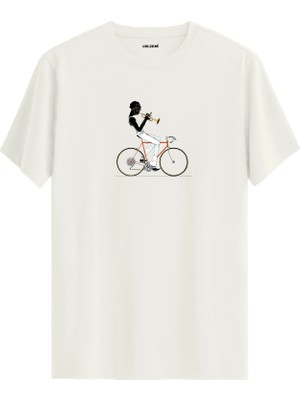 Colermi Jazz Cyclist Tişört – Trompetli Bisiklet Tasarımı