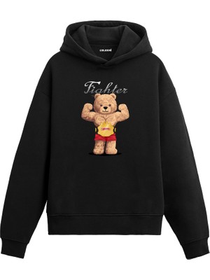 Colermi Şampiyon Ayıcık Baskılı Hoodie —