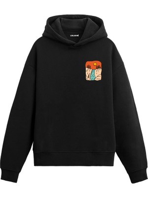 Colermi Doğa ve Şelale Tasarımlı Hoodie —