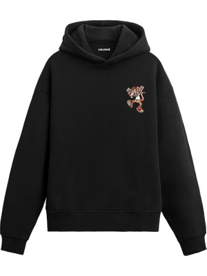Colermi Havalı Kaplan Baskılı Hoodie —