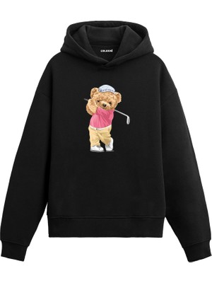 Colermi Golfçü Ayıcık Baskılı Hoodie —