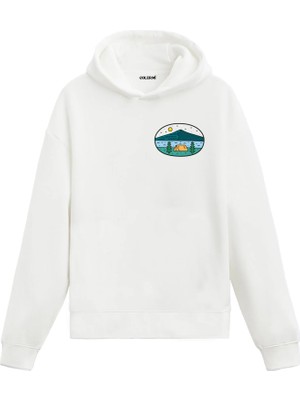 Colermi Göl Manzaralı Kamp Çadırı Hoodie —
