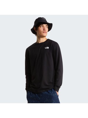 The North Face M Evolutıon Box Nse Regular Long Sleeve Erkek Siyah Tshirt NF0A8B68KY41