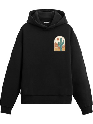 Colermi Kaktüs ve Çöl Manzaralı Hoodie —